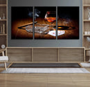 Whiskey Cigar Wall Art Canvas Print Kitchen Wall