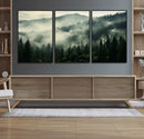 Captivating Misty Forest Wall Art Premium Canvas Print a