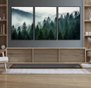 Captivating Misty Forest Wall Art Premium Canvas Print,