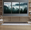 Captivating Misty Forest Wall Art Canvas, Premium Canvas
