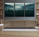 Captivating Misty Forest Wall Art Premium Canvas Print,