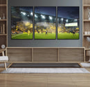 Columbus Crew Stadium Match Triple Canvas Wall Art - Dynamic