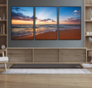 Golden Hour Beach Sunset Wall Art | Canvas Print | Ready to