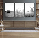 Vintage Farmhouse Black and White Triptych Wall Art – Giclee