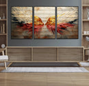 Abstract Angel Wings Canvas Wall Art – Framed and Ready to