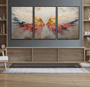 Golden Angel Wings Wall Art Canvas Print – Stunning Abstract by MyGreatCanvas | Canvas Wall Art Prints | Photo Prints & Wall Decor
