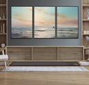 Abstract Ocean Wall Art -  Boat Wall Art Canvas Print