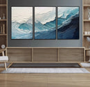 Ocean Wave Canvas Wall Art Print – Coastal Living Room Large