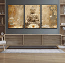 Buddha Wall Art Canvas Print, Buddha Meditation Room Decor,