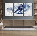 Hockey Player Wall Art Canvas Print - Sports-Inspired