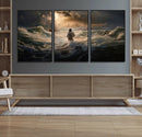Jesus Walking on Water Wall Art Canvas Print - Religious