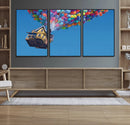 Carl Fredricksen, Up Movie Wall Art, Balloons Wall Art, Air