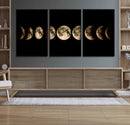 Phases of the Moon Wall Art | Canvas Print for Modern Wall by MyGreatCanvas | Canvas Wall Art Prints | Photo Prints & Wall Decor