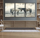 Chines Style Majestic Horses Wall Art | Ready to Hang and