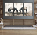 Chines Ink Style Vintage Horses Wall Art Canvas Print for by MyGreatCanvas | Canvas Wall Art Prints | Photo Prints & Wall Decor