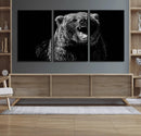 Bear Canvas Print | Wildlife Wall Art for Cabin Decor |