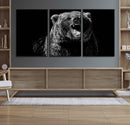 Bear Canvas Print | Wildlife Wall Art for Cabin Decor |