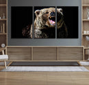 Grizzly Bear Canvas Print | Wildlife Wall Art for Cabin by MyGreatCanvas | Canvas Wall Art Prints | Photo Prints & Wall Decor