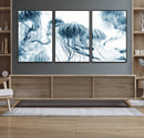 Abstract Jellyfish Canvas Print Wall Art