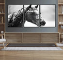 Horse Canvas Print - Winter Horse Snow Wall Art Canvas Print by MyGreatCanvas | Canvas Wall Art Prints | Photo Prints & Wall Decor