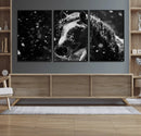 Winter Horse Wall Art | Black and White Horse Print | Ready by MyGreatCanvas | Canvas Wall Art Prints | Photo Prints & Wall Decor