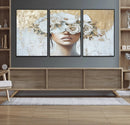 Golden Petal Wall Art - Canvas Print Flower Head Woman by MyGreatCanvas | Canvas Wall Art Prints | Photo Prints & Wall Decor