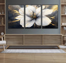 White Flower Wall Art Canvas Print | Ready to Hang |