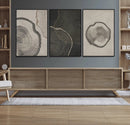 Modern Abstract Tree Ring Canvas Art Set | 3 Panel Large by MyGreatCanvas | Canvas Wall Art Prints | Photo Prints & Wall Decor