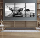 Scottish Highland Cow Wall Art | Rustic Farmhouse Décor |