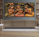 Indian Woman Statue Wall Art Canvas Print