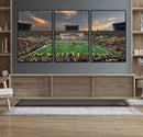 University of Michigan Wolverines Print Canvas, Football