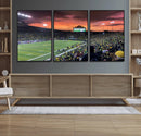 Eugene Autzen Stadium Canvas Wall Art Print – Sunset Over