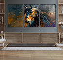 Abstract Horse Wall Art Canvas Print | Farmhouse Wall Decor by MyGreatCanvas | Canvas Wall Art Prints | Photo Prints & Wall Decor