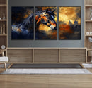 Abstract Horse Art Print - Abstract Canvas Wall Art |