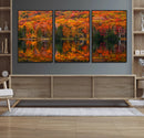 Fall Foliage Wall Art - Autumn Reflection Canvas Print, by MyGreatCanvas | Canvas Wall Art Prints | Photo Prints & Wall Decor