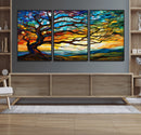Mosaic Tree Wall Art | Ready to Hang Stained Glass Style
