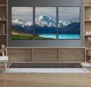 Mount Cook and Lake Pukaki Canvas Wall Art Print – Majestic by MyGreatCanvas | Canvas Wall Art Prints | Photo Prints & Wall Decor