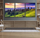 Green Hills and Sunset Wall Art Print - Scenic Landscape by MyGreatCanvas | Canvas Wall Art Prints | Photo Prints & Wall Decor