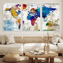 World Map Canvas Print – Framed Travel Map Wall Art for by MyGreatCanvas | Canvas Wall Art Prints | Photo Prints & Wall Decor