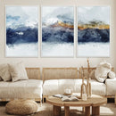 Abstract Mountain Range Art Canvas Print | 3 Panel by MyGreatCanvas | Canvas Wall Art Prints | Photo Prints & Wall Decor
