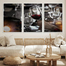 Red Wine and Glass Canvas Print by MyGreatCanvas | Canvas Wall Art Prints | Photo Prints & Wall Decor