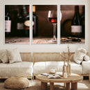 Red Wine and Bottle Canvas Print by MyGreatCanvas | Canvas Wall Art Prints | Photo Prints & Wall Decor
