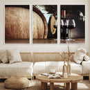 Wine and Barrel Wall Art Canvas Print by MyGreatCanvas | Canvas Wall Art Prints | Photo Prints & Wall Decor