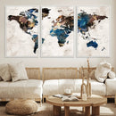 World Map Canvas Print – Framed Travel Map Wall Art for by MyGreatCanvas | Canvas Wall Art Prints | Photo Prints & Wall Decor