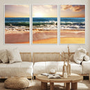 Serene Beach Path Canvas Art, Giclee Canvas Print with