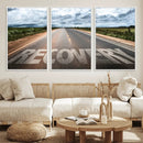 Recovery Road Wall Art Canvas Print