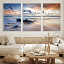 Serene Weather On The Beach Wall Art Canvas Print