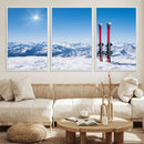 Ski Season Snow Wall Art Canvas Print