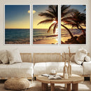 Sunset Palm Trees Wall Art Canvas Print by MyGreatCanvas | Canvas Wall Art Prints | Photo Prints & Wall Decor