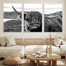 Longhorn Steer Canvas Print Wall Art, Highland Cow Canvas by MyGreatCanvas | Canvas Wall Art Prints | Photo Prints & Wall Decor